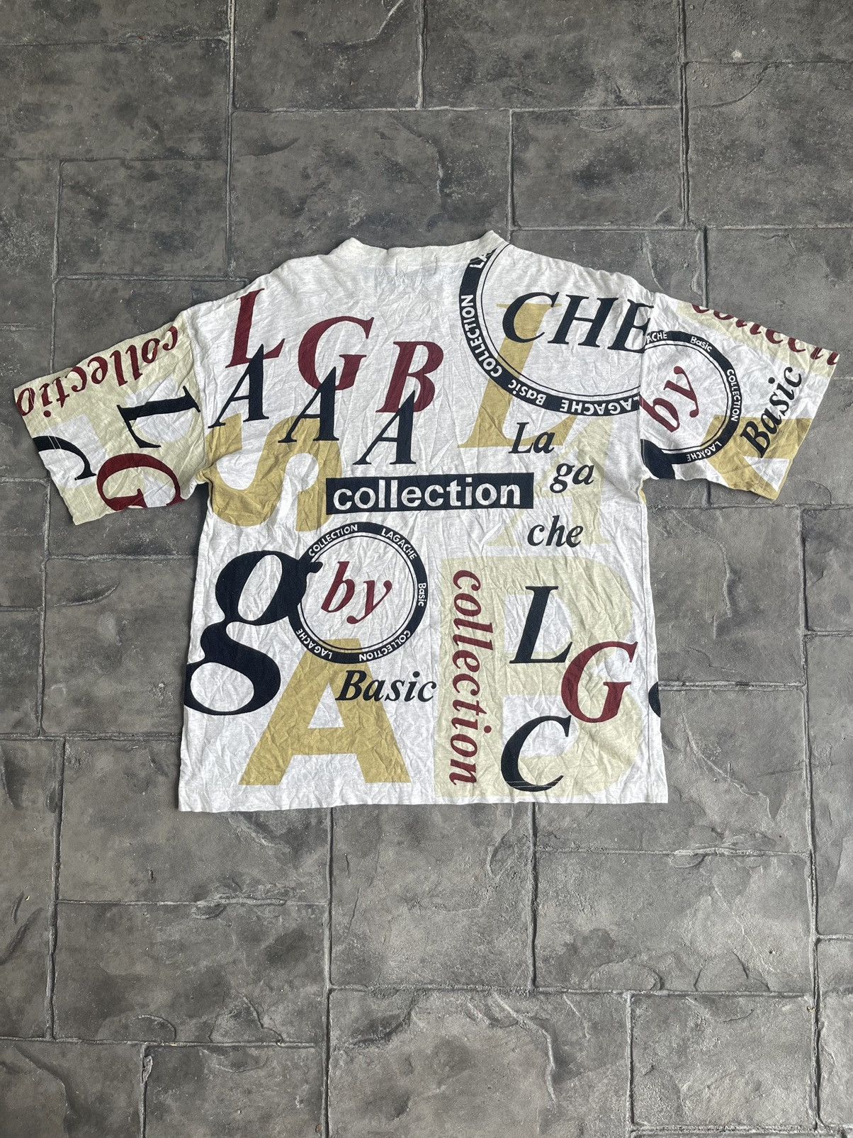 Le Grande Bleu (L.G.B.) JAPAN MADE LGB Lagache Basic Big Spell Out Tee Size US L / EU 52-54 / 3 - 5 Thumbnail