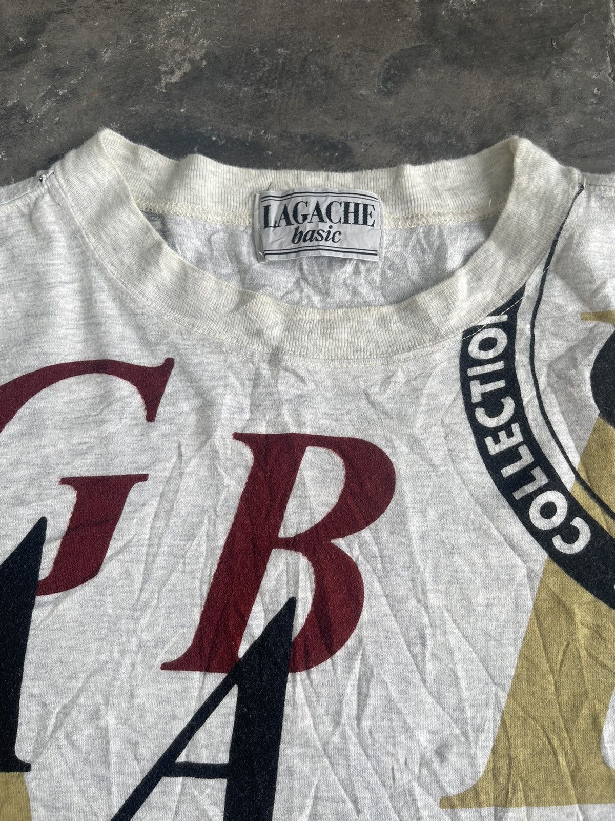 Le Grande Bleu (L.G.B.) JAPAN MADE LGB Lagache Basic Big Spell Out Tee Size US L / EU 52-54 / 3 - 2 Thumbnail
