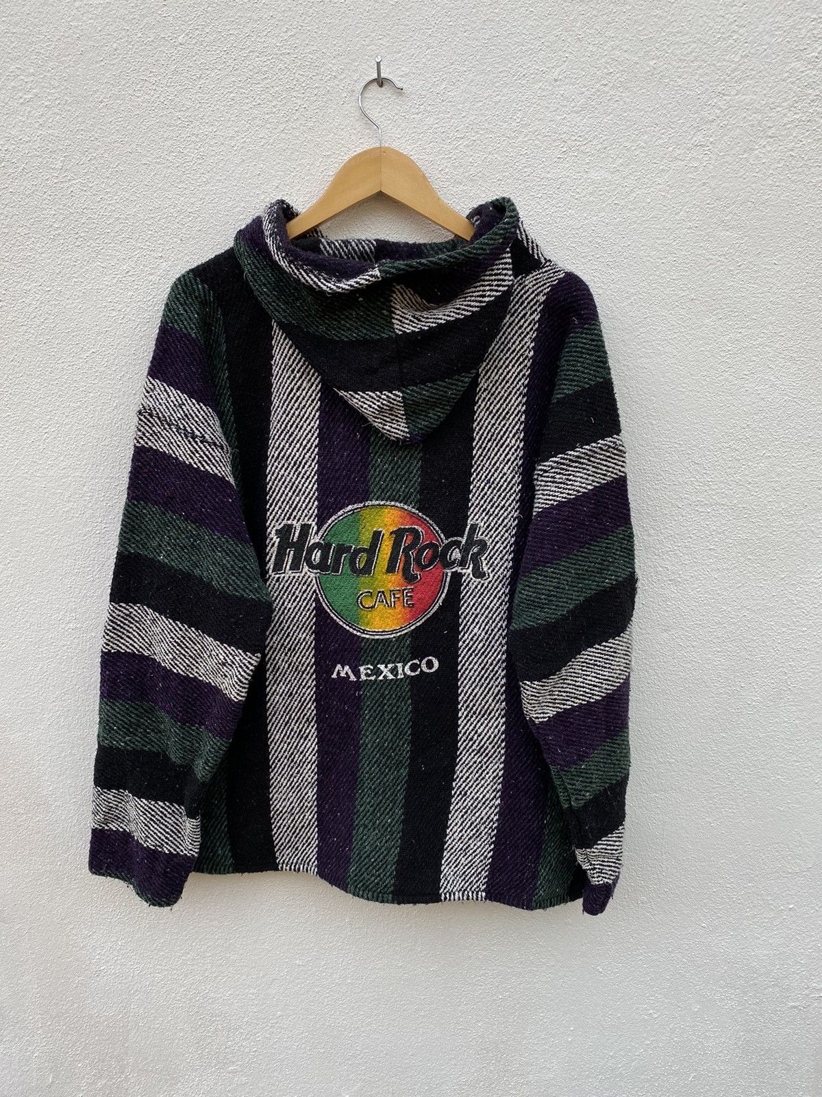 Hard Rock Cafe Rare Vintage Hard Rock Cafe Mexico reggae wool hoodies Size US XL / EU 56 / 4 - 1 Thumbnail