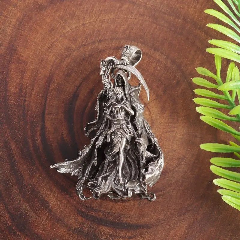 Jewelry Girl Standing Behind The Death Pendant Necklace Size ONE SIZE - 3 Thumbnail