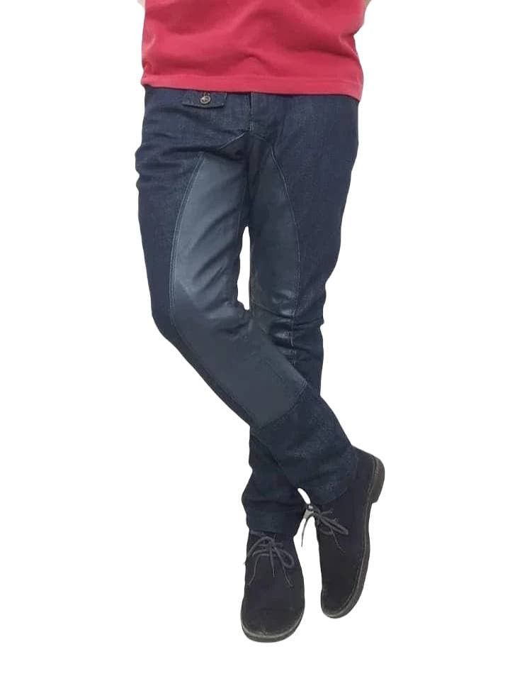 Kapital KAPITAL SADDLE LEATHER MID RISE DENIM JEAN PANT Size US 27 - 2 Thumbnail