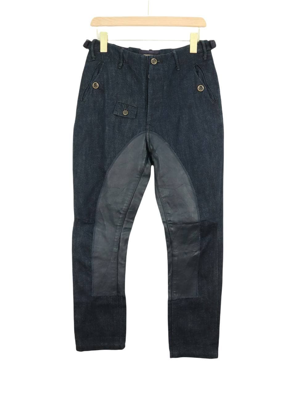 Kapital KAPITAL SADDLE LEATHER MID RISE DENIM JEAN PANT Size US 27 - 3 Thumbnail