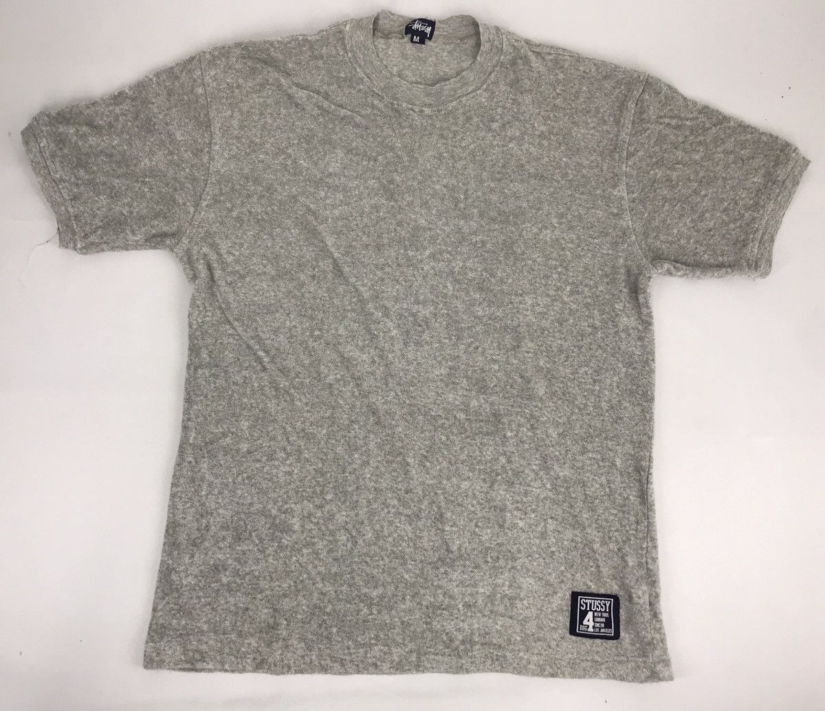 Stussy Vintage Stussy Made in Usa Big No 4 Logo Skateboard Tee Size US L / EU 52-54 / 3 - 1 Thumbnail