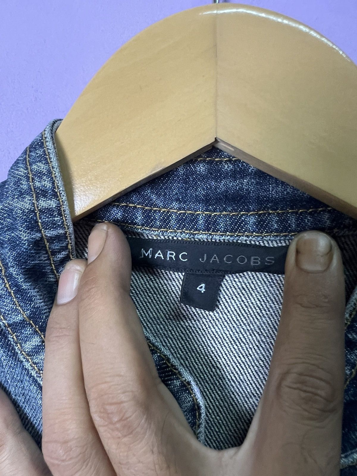 Marc Jacobs 🔥Marc Jacobs Double Breasted Denim Jacket Size S / US 4 / IT 40 - 15 Thumbnail