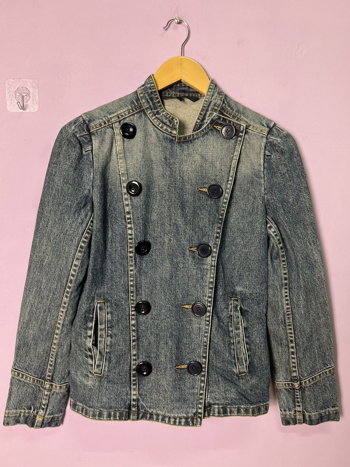 Marc Jacobs 🔥Marc Jacobs Double Breasted Denim Jacket Size S / US 4 / IT 40 - 3 Thumbnail