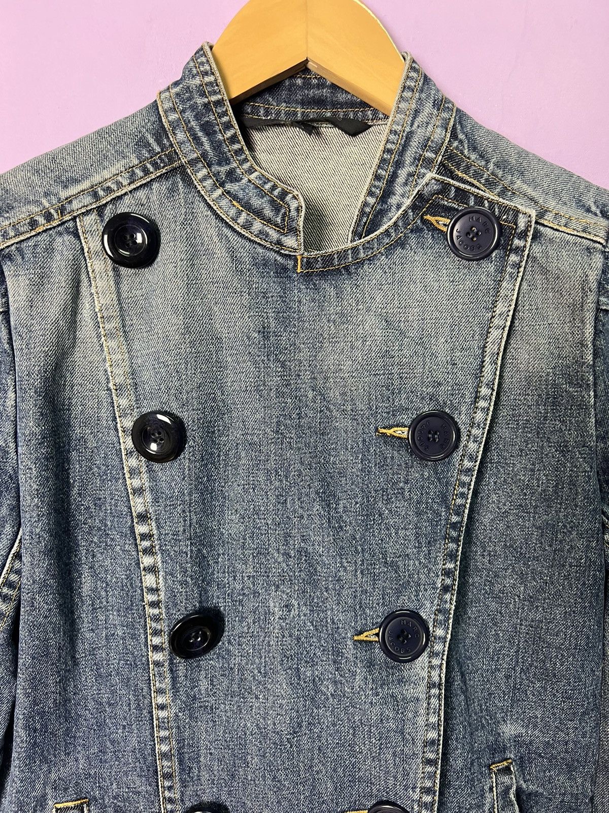 Marc Jacobs 🔥Marc Jacobs Double Breasted Denim Jacket Size S / US 4 / IT 40 - 11 Thumbnail