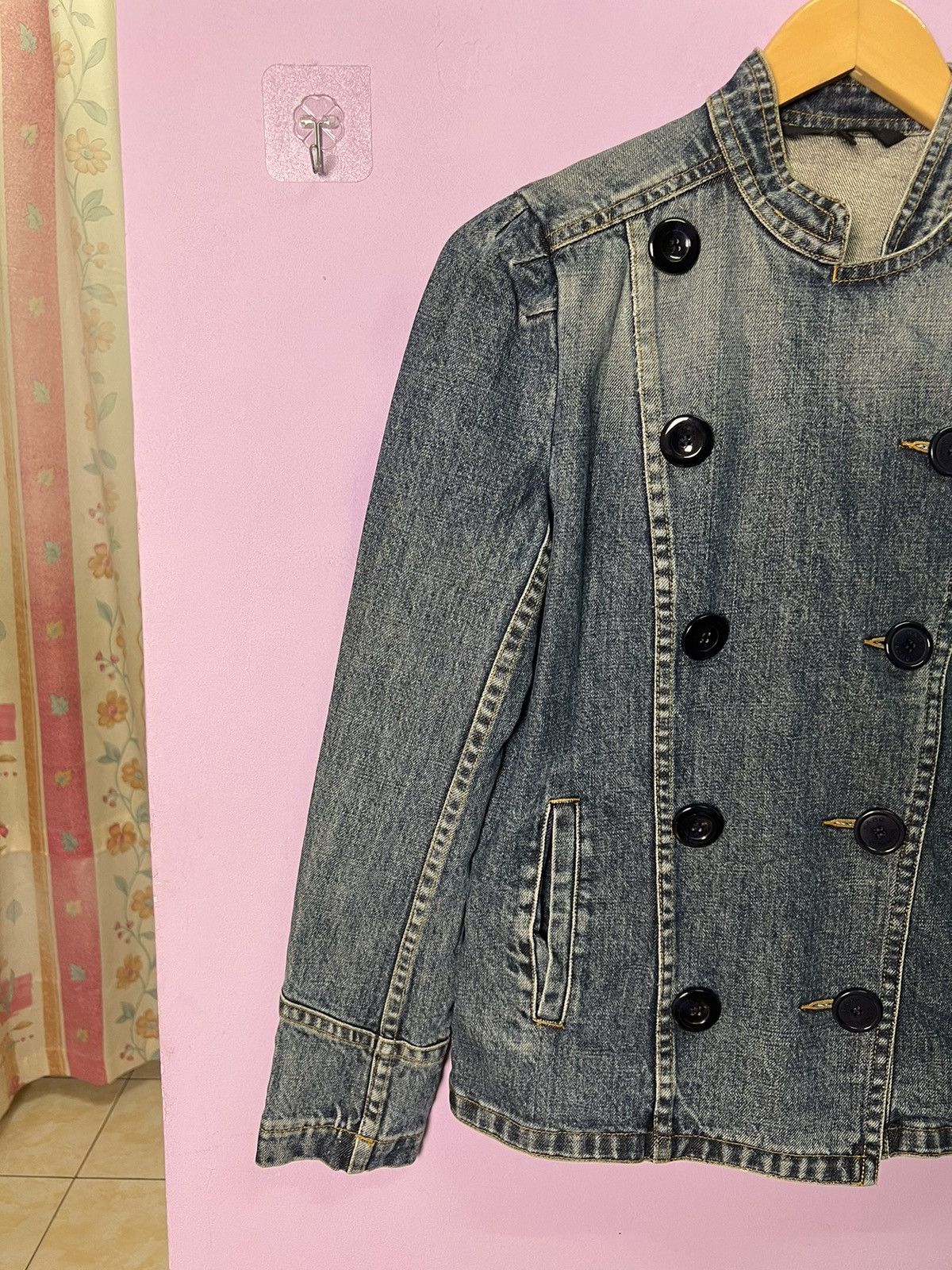 Marc Jacobs 🔥Marc Jacobs Double Breasted Denim Jacket Size S / US 4 / IT 40 - 5 Thumbnail