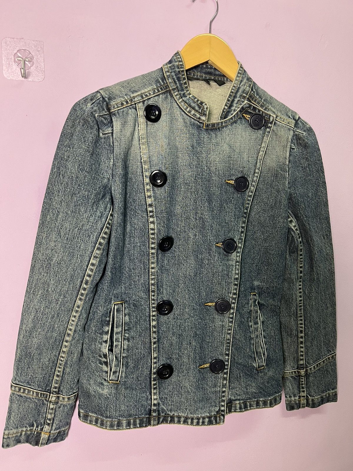 Marc Jacobs 🔥Marc Jacobs Double Breasted Denim Jacket Size S / US 4 / IT 40 - 8 Thumbnail