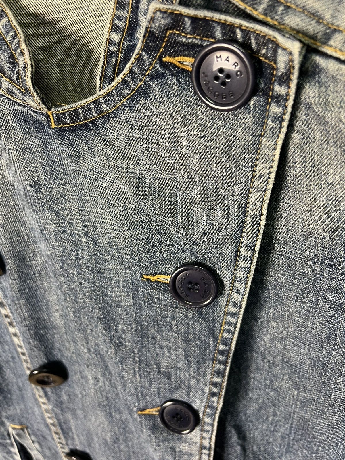 Marc Jacobs 🔥Marc Jacobs Double Breasted Denim Jacket Size S / US 4 / IT 40 - 9 Thumbnail