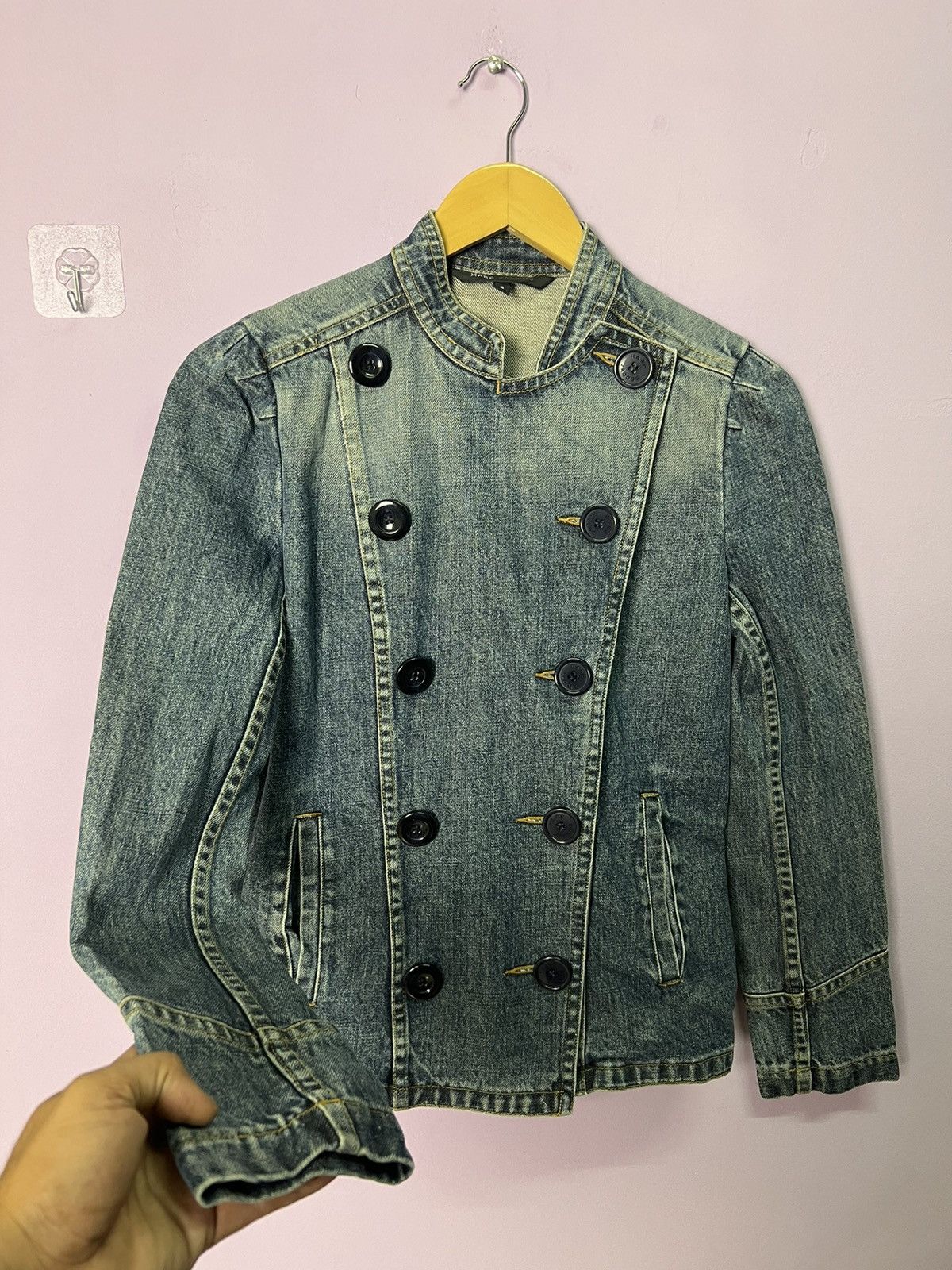Marc Jacobs 🔥Marc Jacobs Double Breasted Denim Jacket Size S / US 4 / IT 40 - 2 Thumbnail