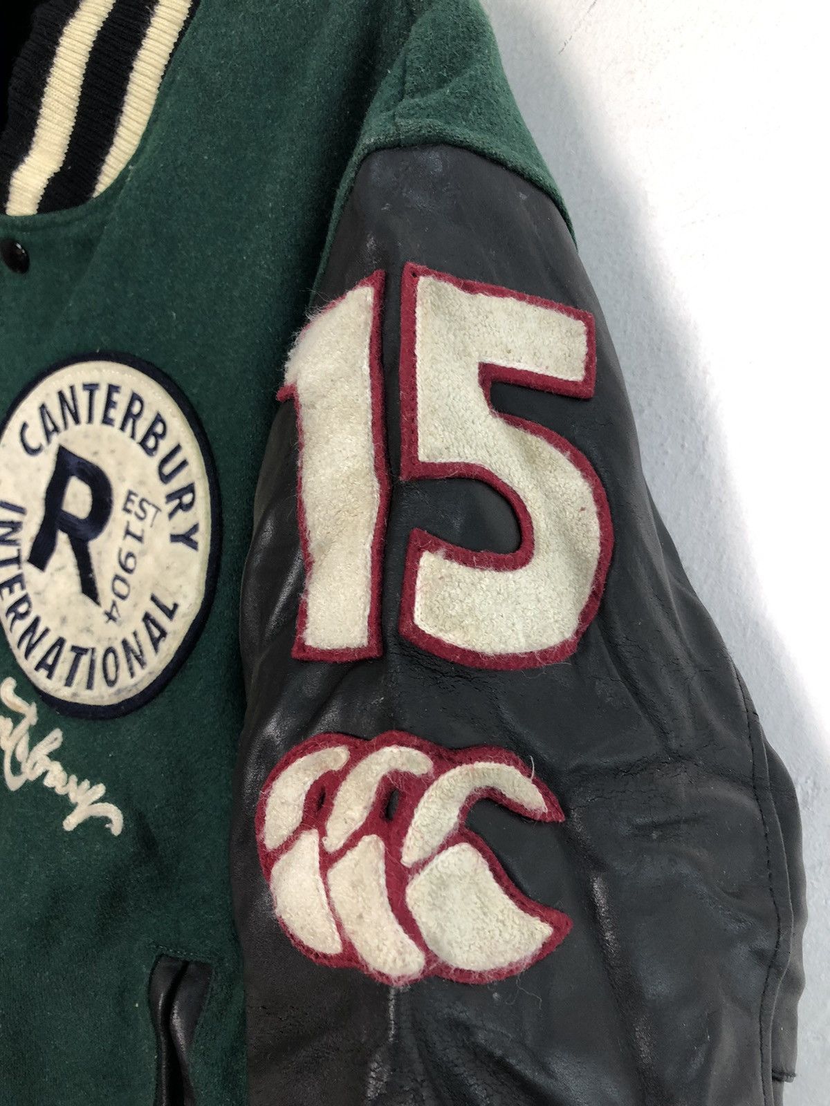 Canterbury of New Zealand × Vintage Rare Canterburry International Patches Varsity Jacket Size US XXL / EU 58 / 5 - 9 Thumbnail