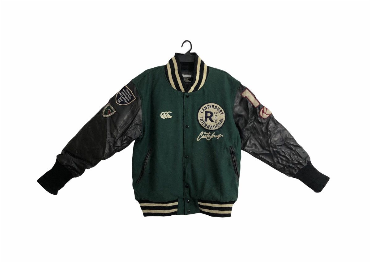image of Canterbury Of New Zealand x Leather Vintage Canterburry International Patches Item in Green (Size 2