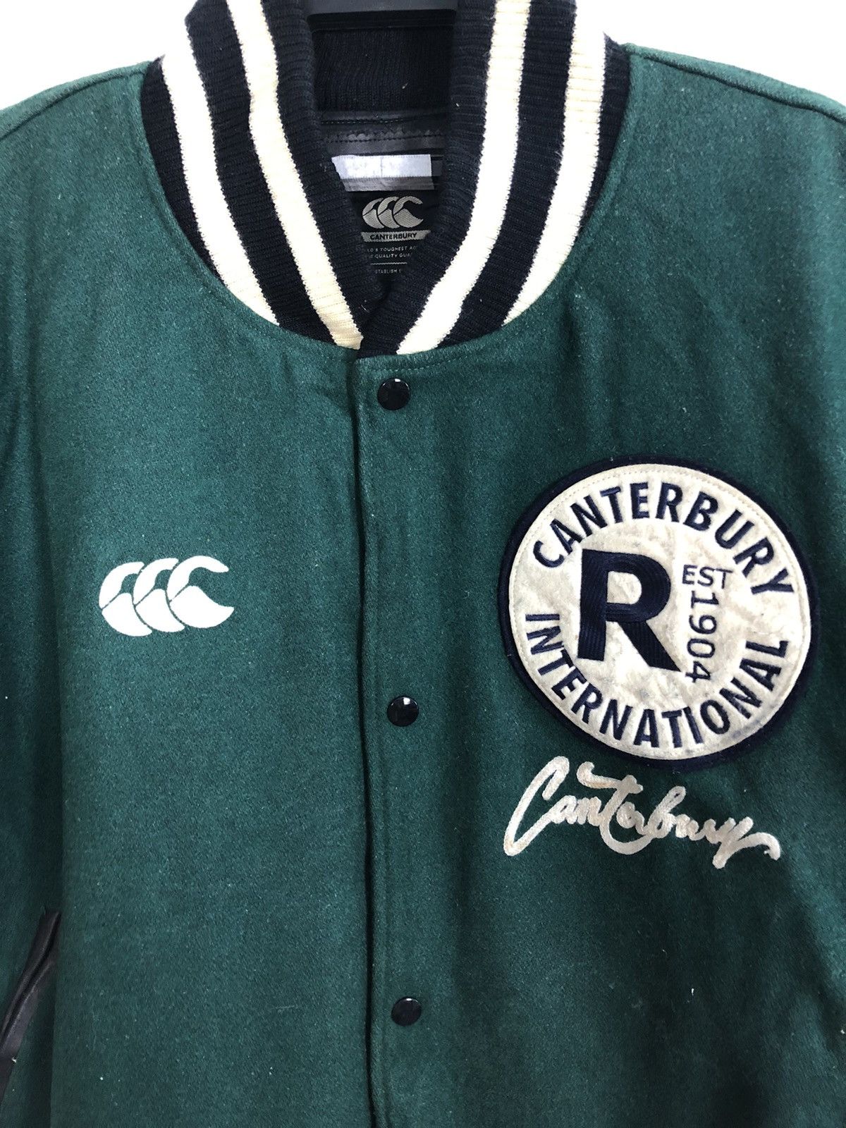 Canterbury of New Zealand × Vintage Rare Canterburry International Patches Varsity Jacket Size US XXL / EU 58 / 5 - 10 Thumbnail