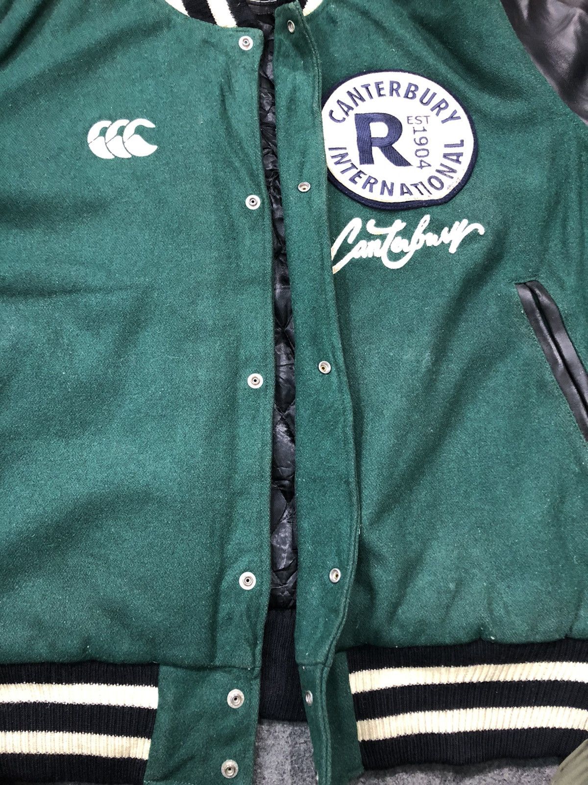Canterbury of New Zealand × Vintage Rare Canterburry International Patches Varsity Jacket Size US XXL / EU 58 / 5 - 18 Thumbnail