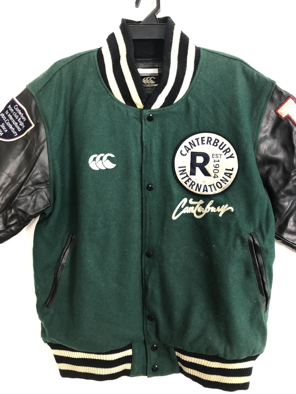 Canterbury of New Zealand × Vintage Rare Canterburry International Patches Varsity Jacket Size US XXL / EU 58 / 5 - 7 Thumbnail