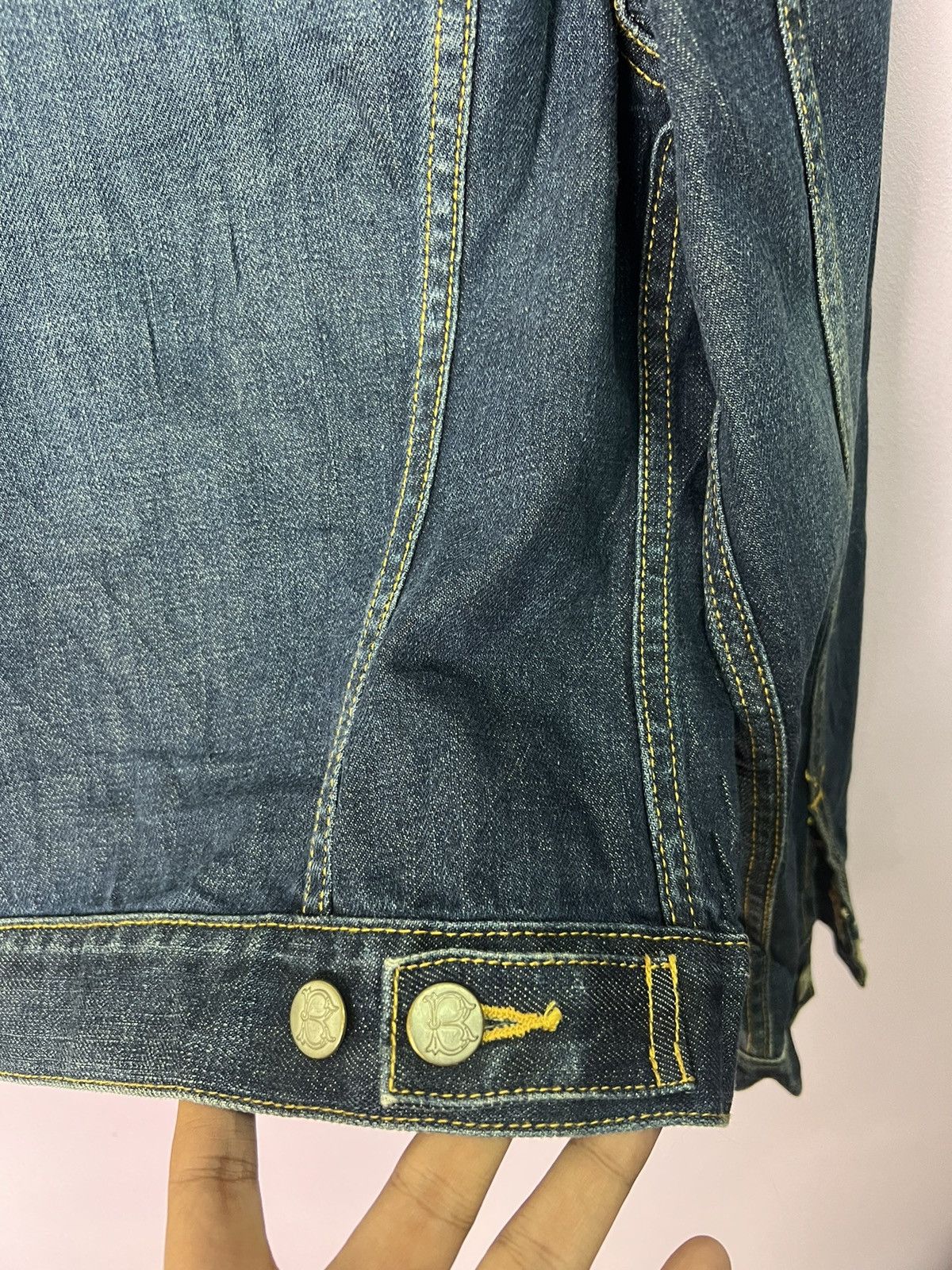 Japanese Brand 🔥Beautiful People Redline Denim Jacket Size S / US 4 / IT 40 - 13 Thumbnail