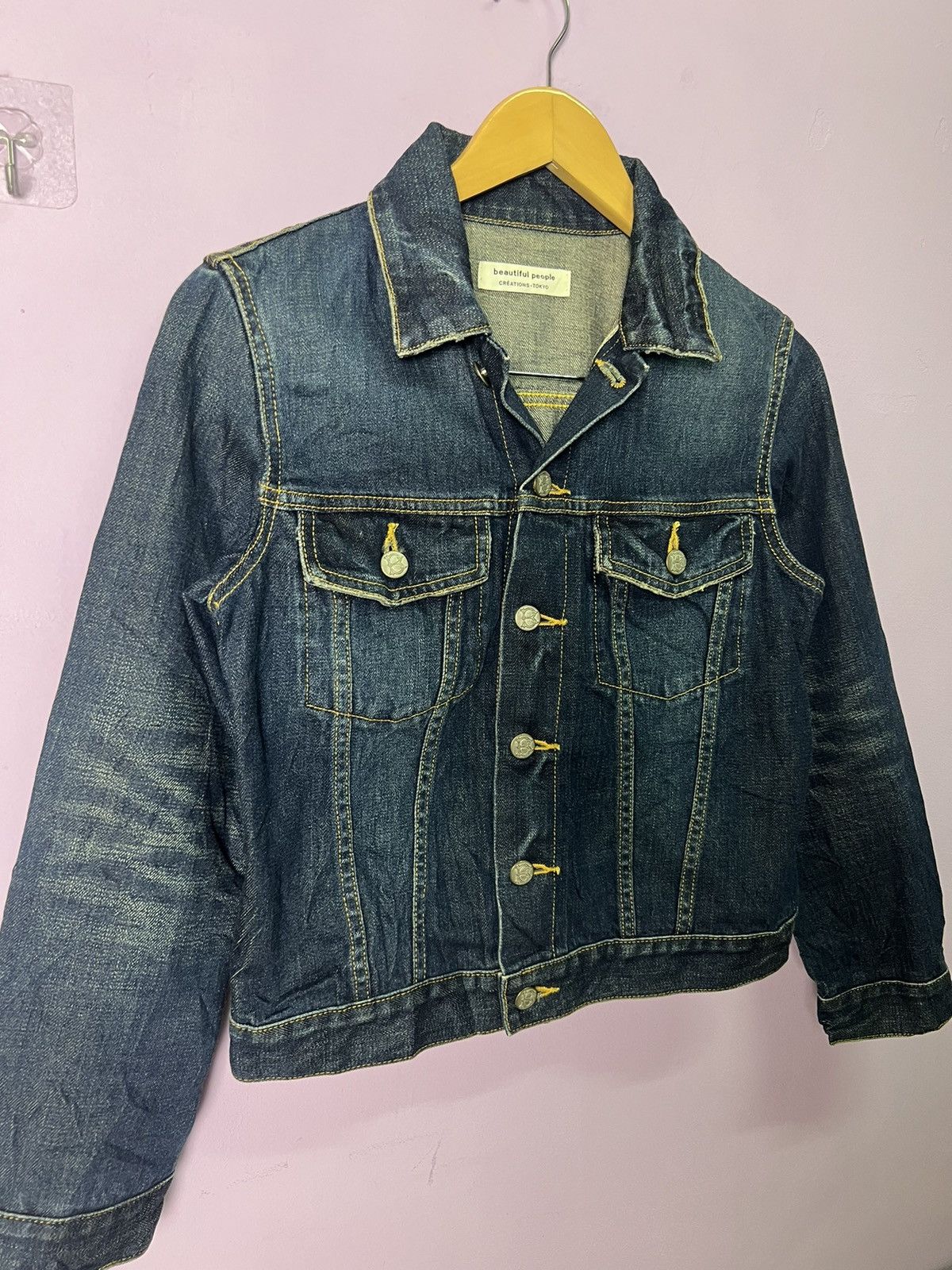 Japanese Brand 🔥Beautiful People Redline Denim Jacket Size S / US 4 / IT 40 - 8 Thumbnail