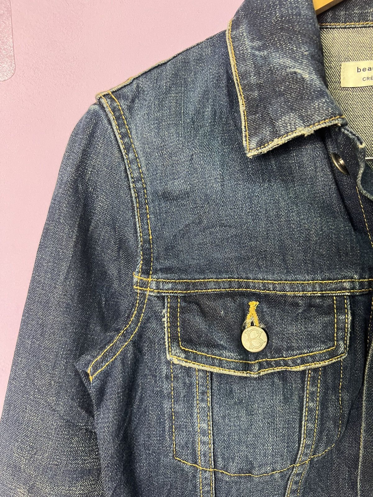 Japanese Brand 🔥Beautiful People Redline Denim Jacket Size S / US 4 / IT 40 - 12 Thumbnail