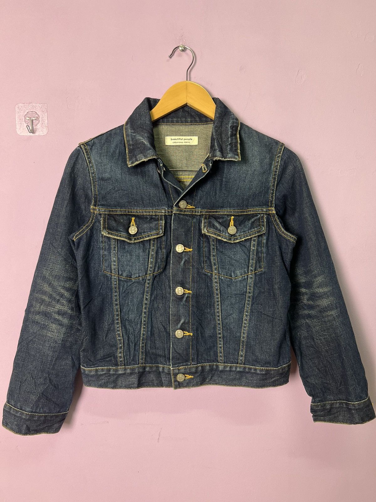 Japanese Brand 🔥Beautiful People Redline Denim Jacket Size S / US 4 / IT 40 - 4 Thumbnail