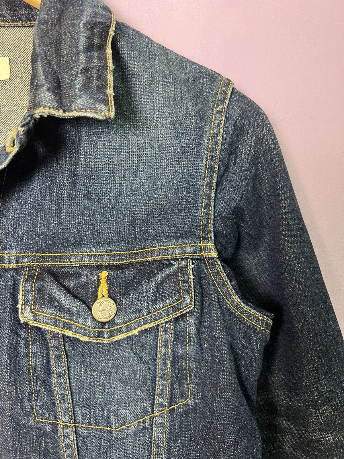 Japanese Brand 🔥Beautiful People Redline Denim Jacket Size S / US 4 / IT 40 - 11 Thumbnail