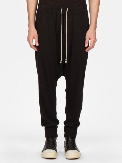 image of Rick Owens Drkshdw Prisoner Sweatpants Du14S7394 R in Black, Men's (Size 30)