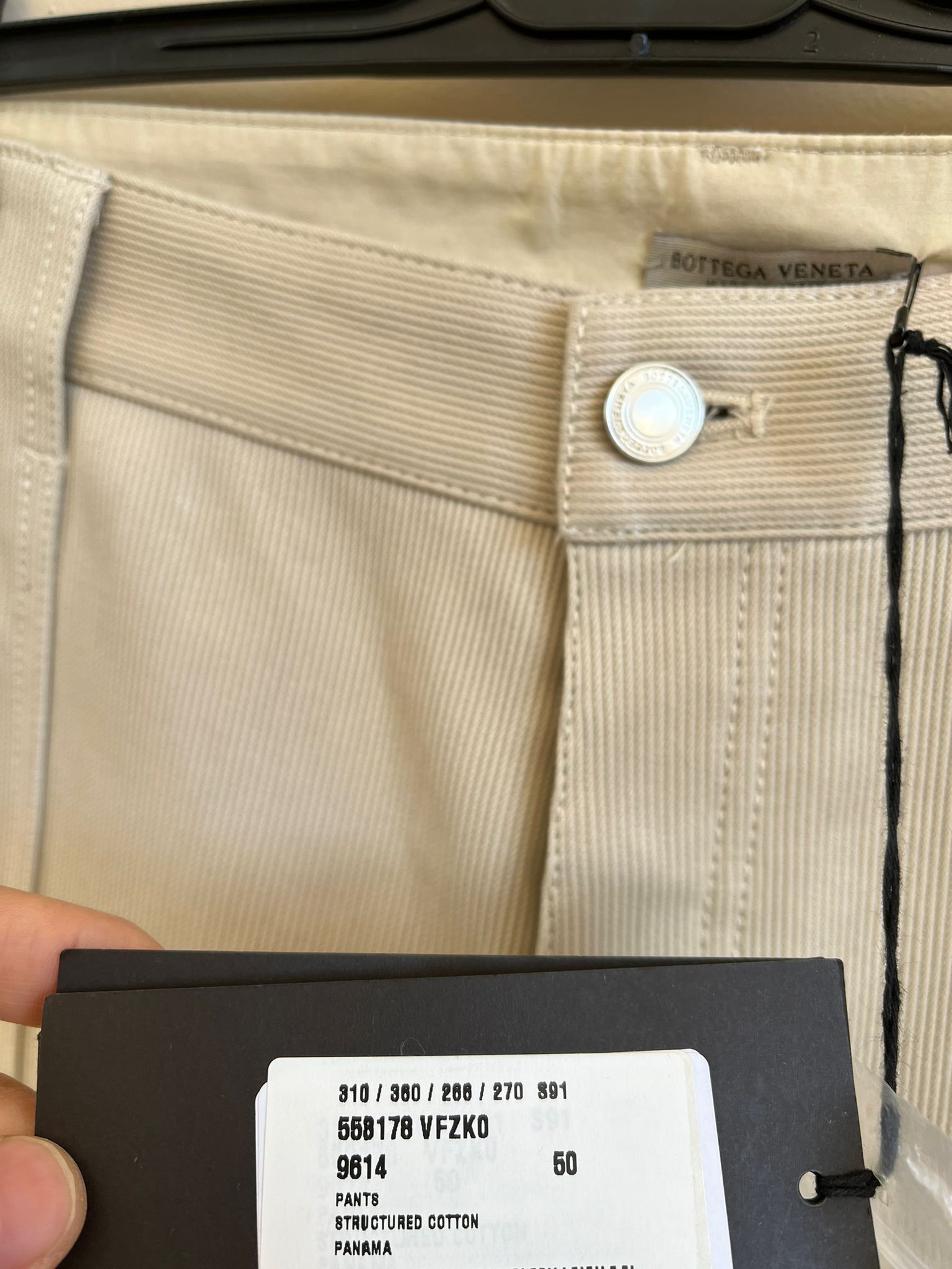 Bottega Veneta Stretched Cotton Pants in Panama Size US 34 / EU 50 - 15 Thumbnail