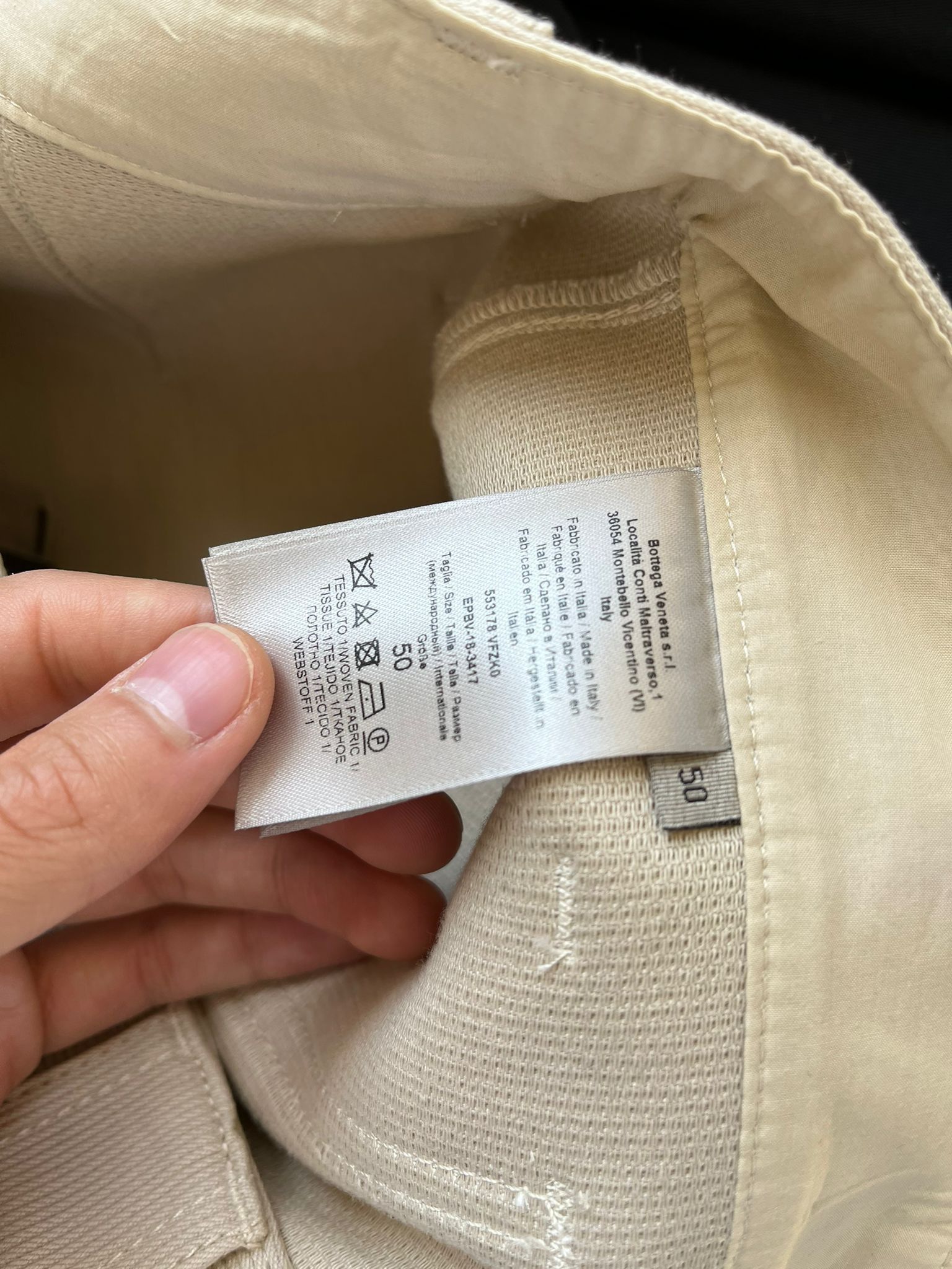 Bottega Veneta Stretched Cotton Pants in Panama Size US 34 / EU 50 - 16 Thumbnail