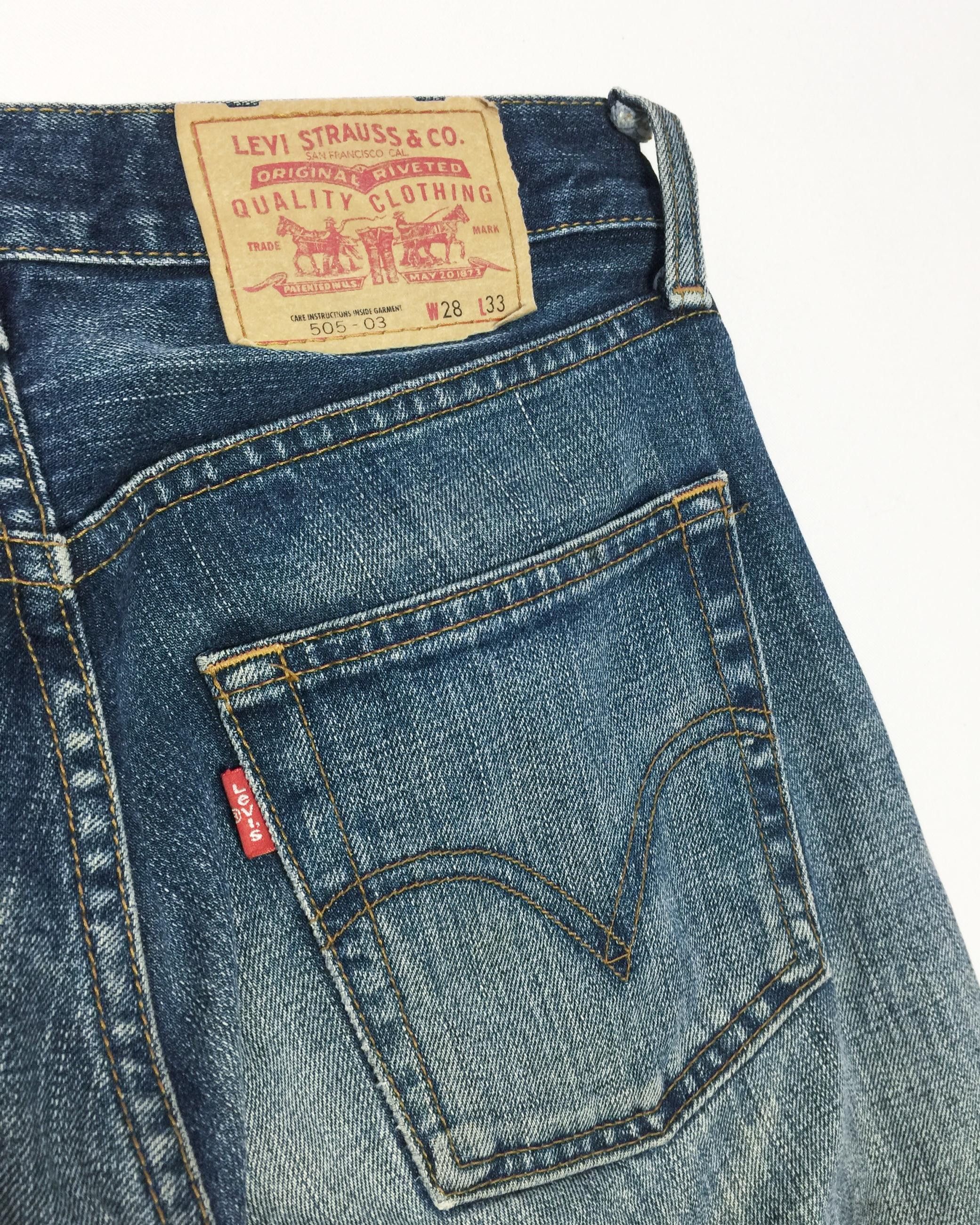 Levi's Rare Levi's 505 Flare Denim Jeans Made in Japan Size US 28 / EU 44 - 9 Thumbnail