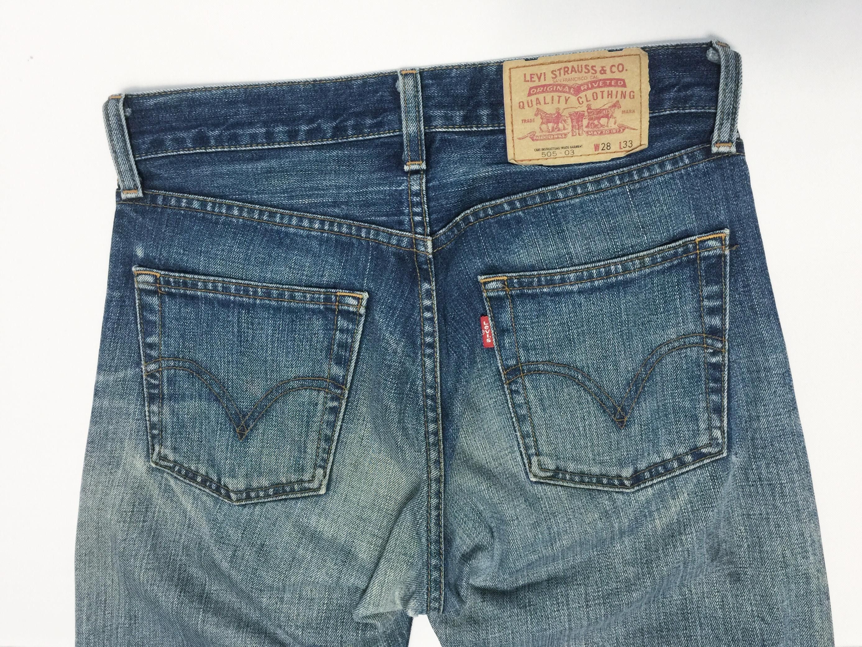 Levi's Rare Levi's 505 Flare Denim Jeans Made in Japan Size US 28 / EU 44 - 8 Thumbnail