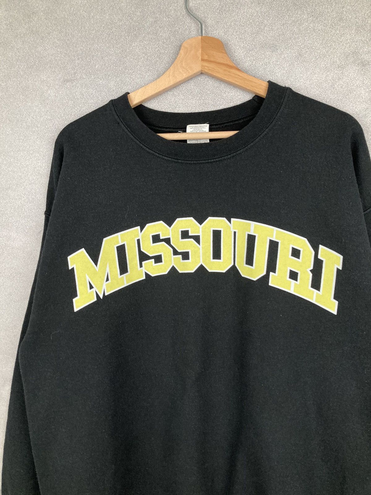 Vintage Vintage College Spell Out Missouri Crewneck 90s Boxy Fit Size US L / EU 52-54 / 3 - 3 Thumbnail