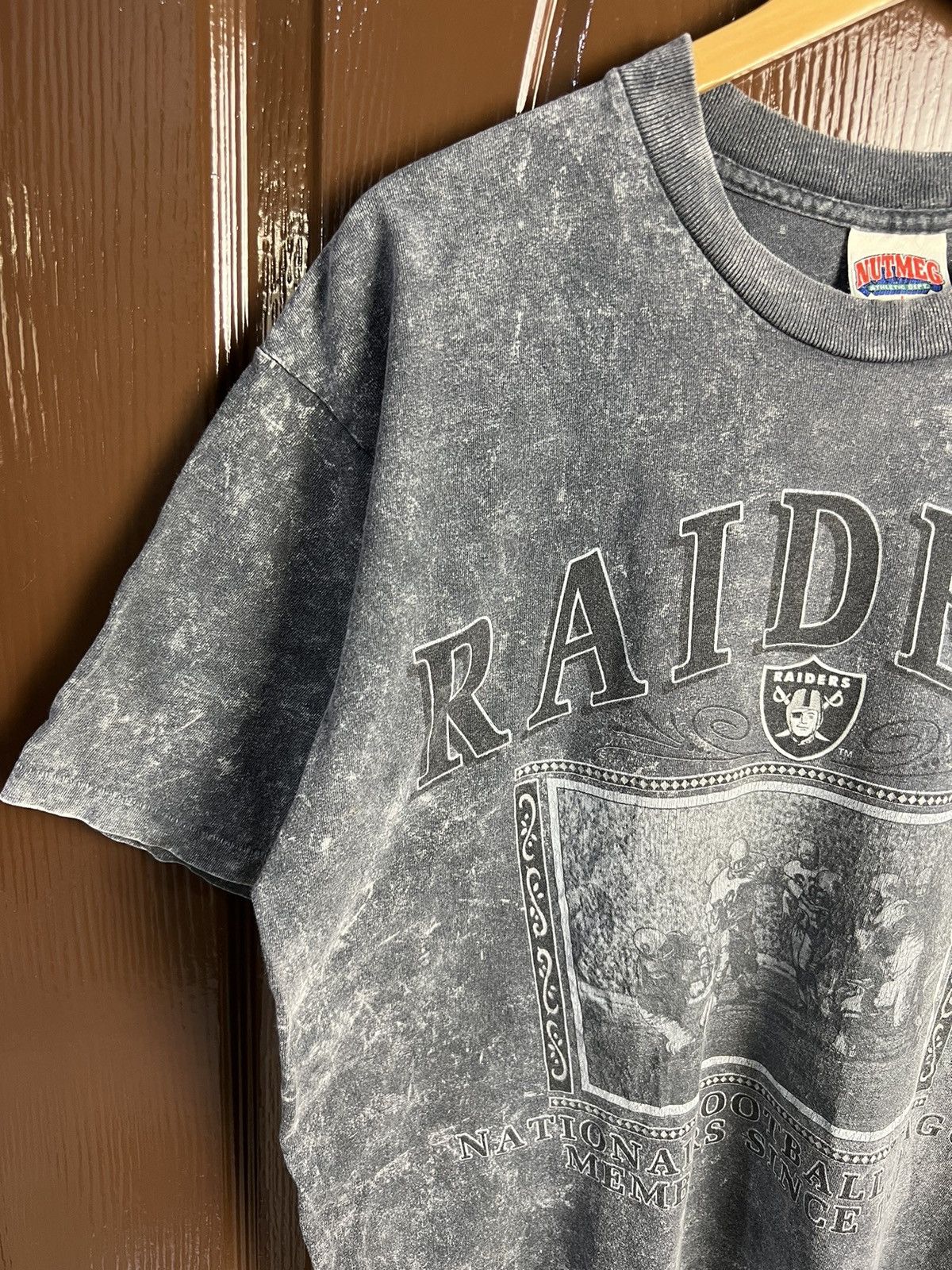 NFL 🔥Vintage Rare Single Stitich Nutmeg Raiders NFL Tees Size US L / EU 52-54 / 3 - 3 Thumbnail