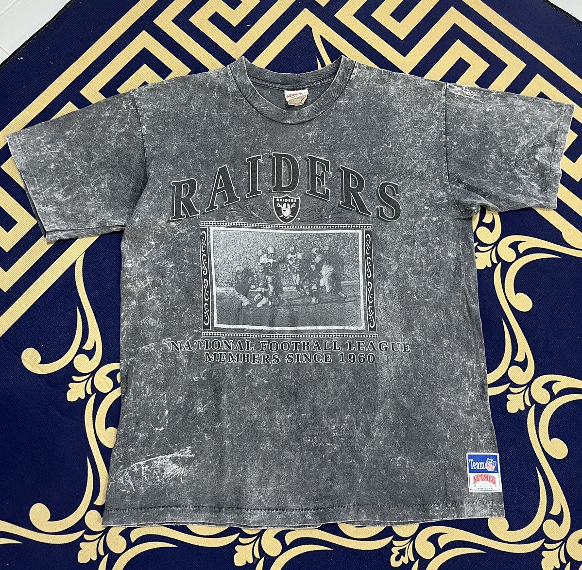 NFL 🔥Vintage Rare Single Stitich Nutmeg Raiders NFL Tees Size US L / EU 52-54 / 3 - 1 Thumbnail