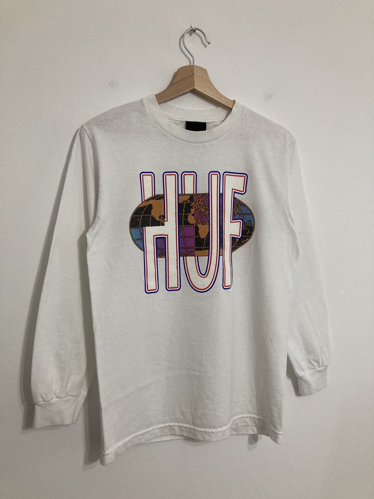Huf Huf Skateboards Vintage Longsleeve Logo USA Size US S / EU 44-46 / 1 - 3 Thumbnail
