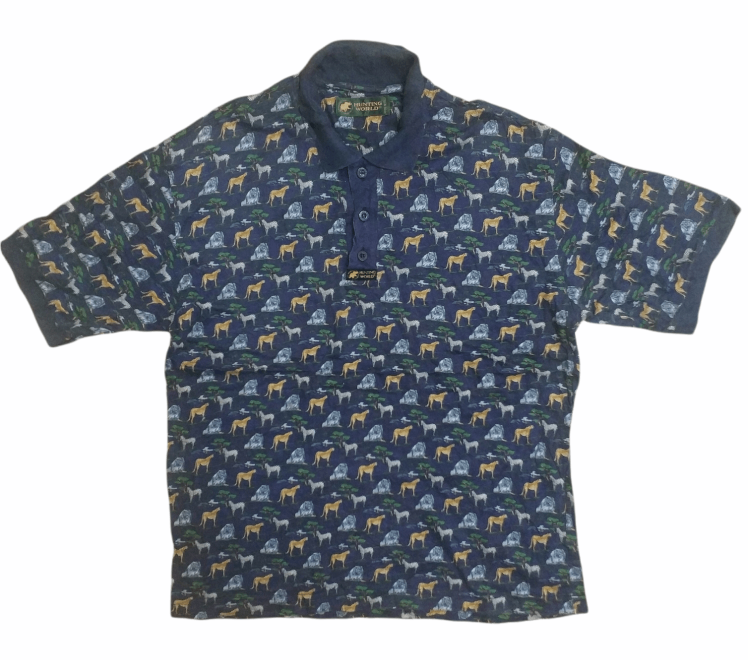 Hunter 🔥Vintage Fullprint Hunting World Polo Tees Size US M / EU 48-50 / 2 - 1 Thumbnail
