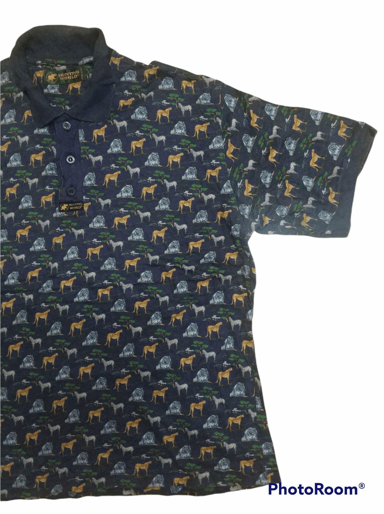 Hunter 🔥Vintage Fullprint Hunting World Polo Tees Size US M / EU 48-50 / 2 - 3 Thumbnail