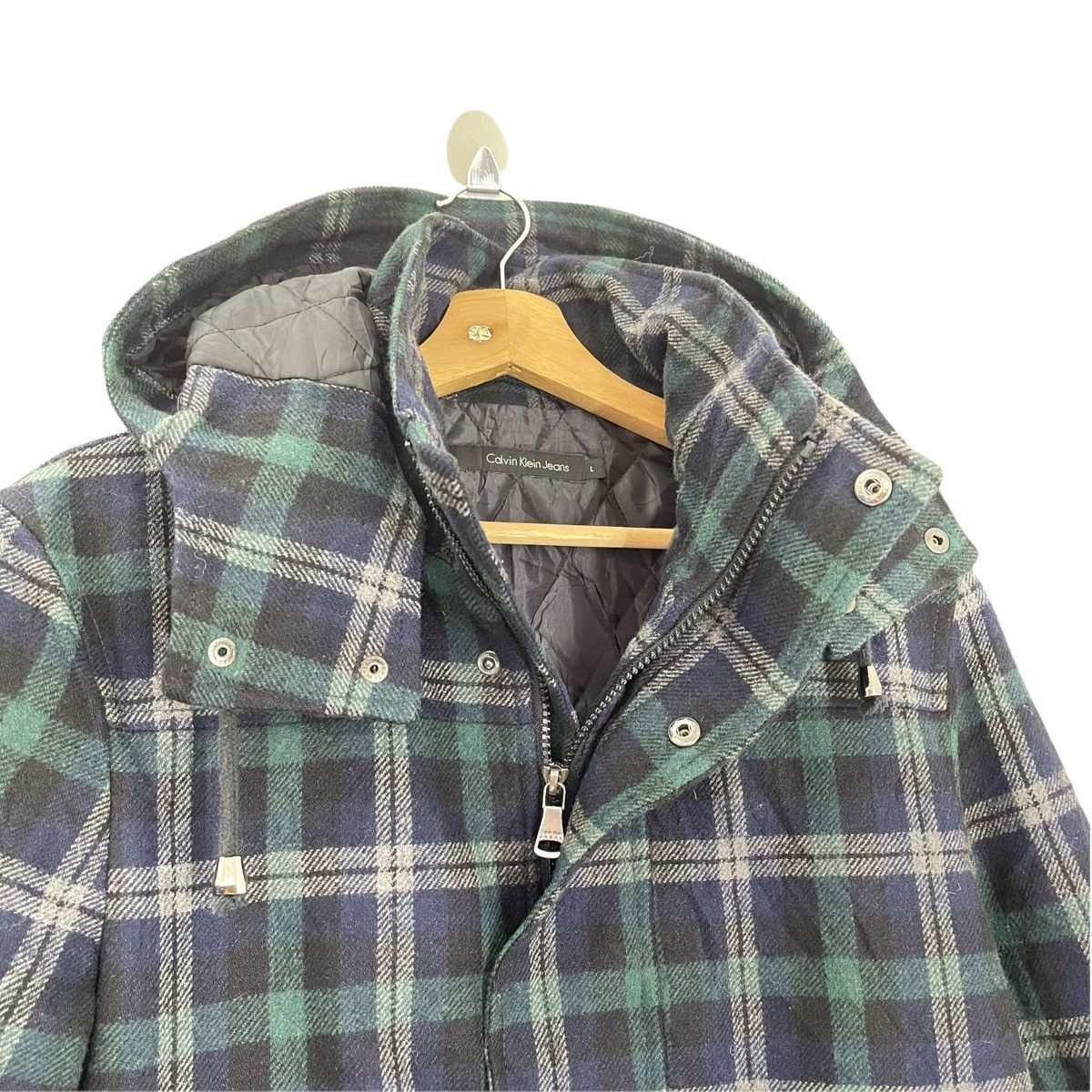 Calvin Klein Vintage Calvin Klein Wool Hoodies Jacket Size M Size US M / EU 48-50 / 2 - 6 Thumbnail