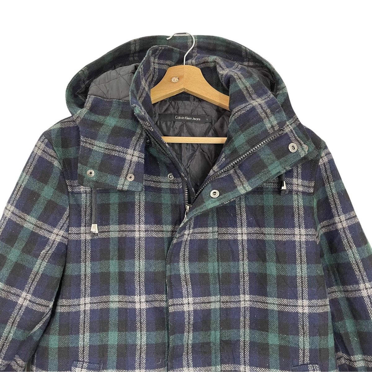 Calvin Klein Vintage Calvin Klein Wool Hoodies Jacket Size M Size US M / EU 48-50 / 2 - 5 Thumbnail