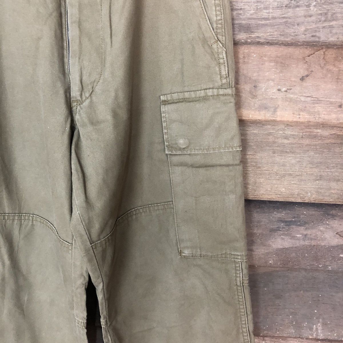 Japanese Brand Blue Way multipocket tactical double knee Cargo Pants #3400 Size US 28 / EU 44 - 7 Thumbnail