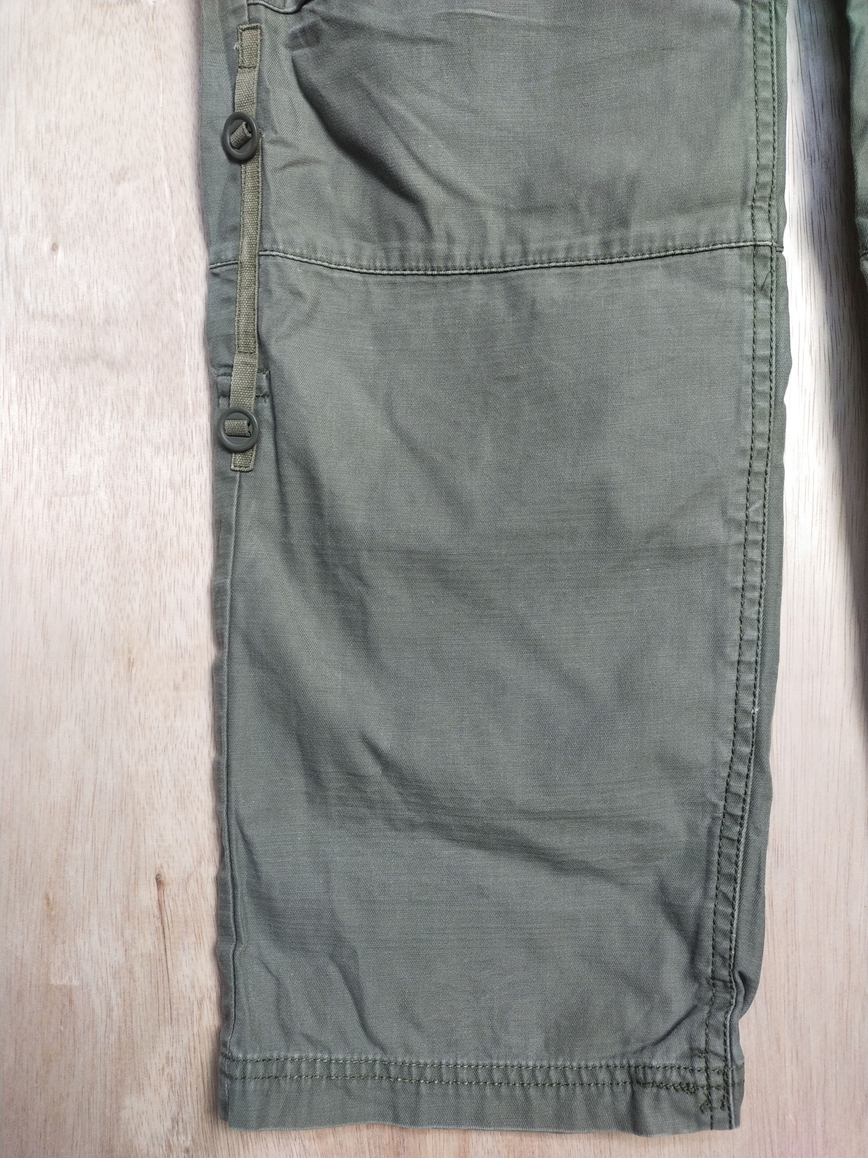 Japanese Brand Real Crush Green tactical utility Cargo Pants #2866 Size US 33 - 8 Thumbnail