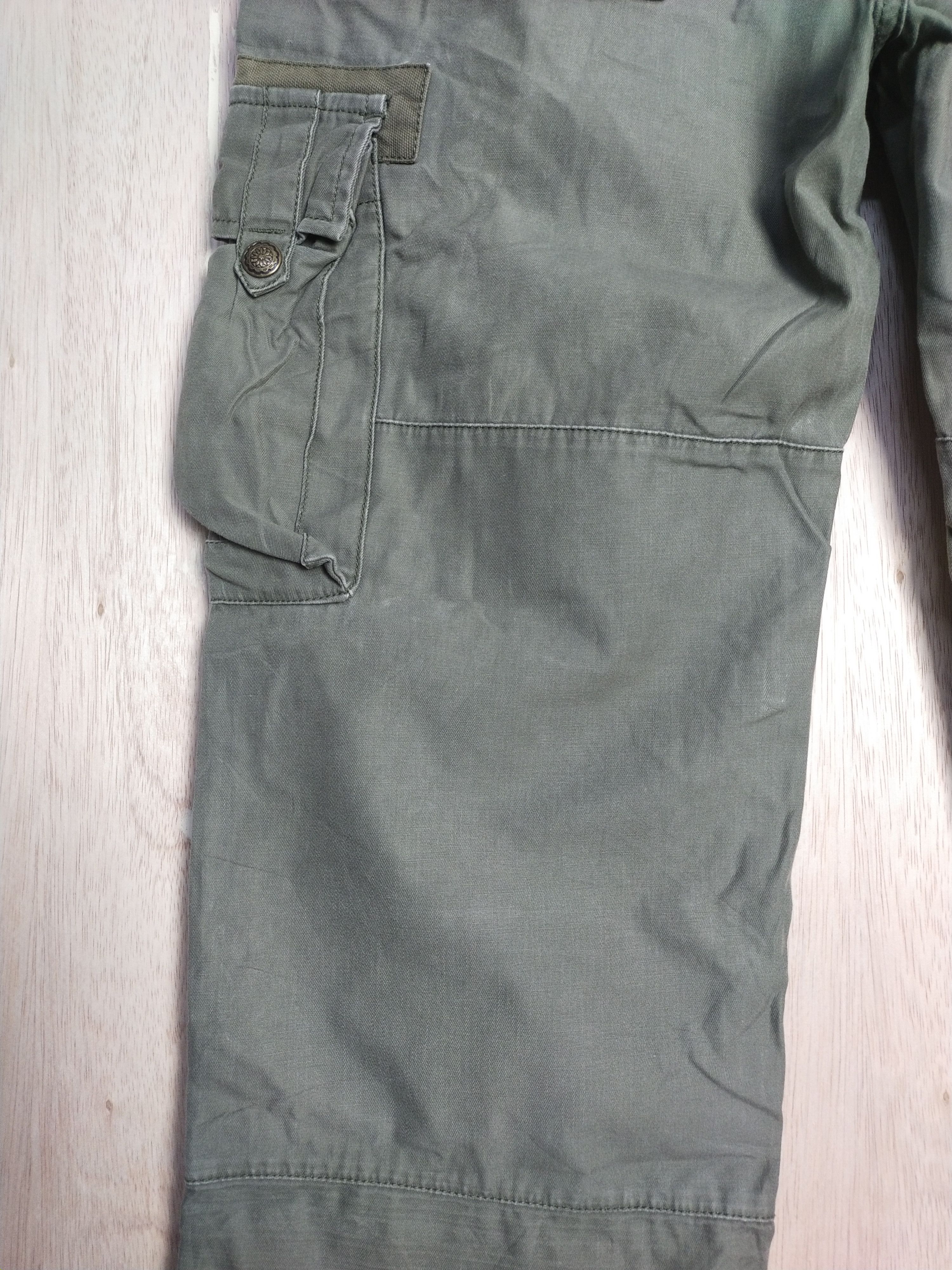 Japanese Brand Real Crush Green tactical utility Cargo Pants #2866 Size US 33 - 15 Thumbnail