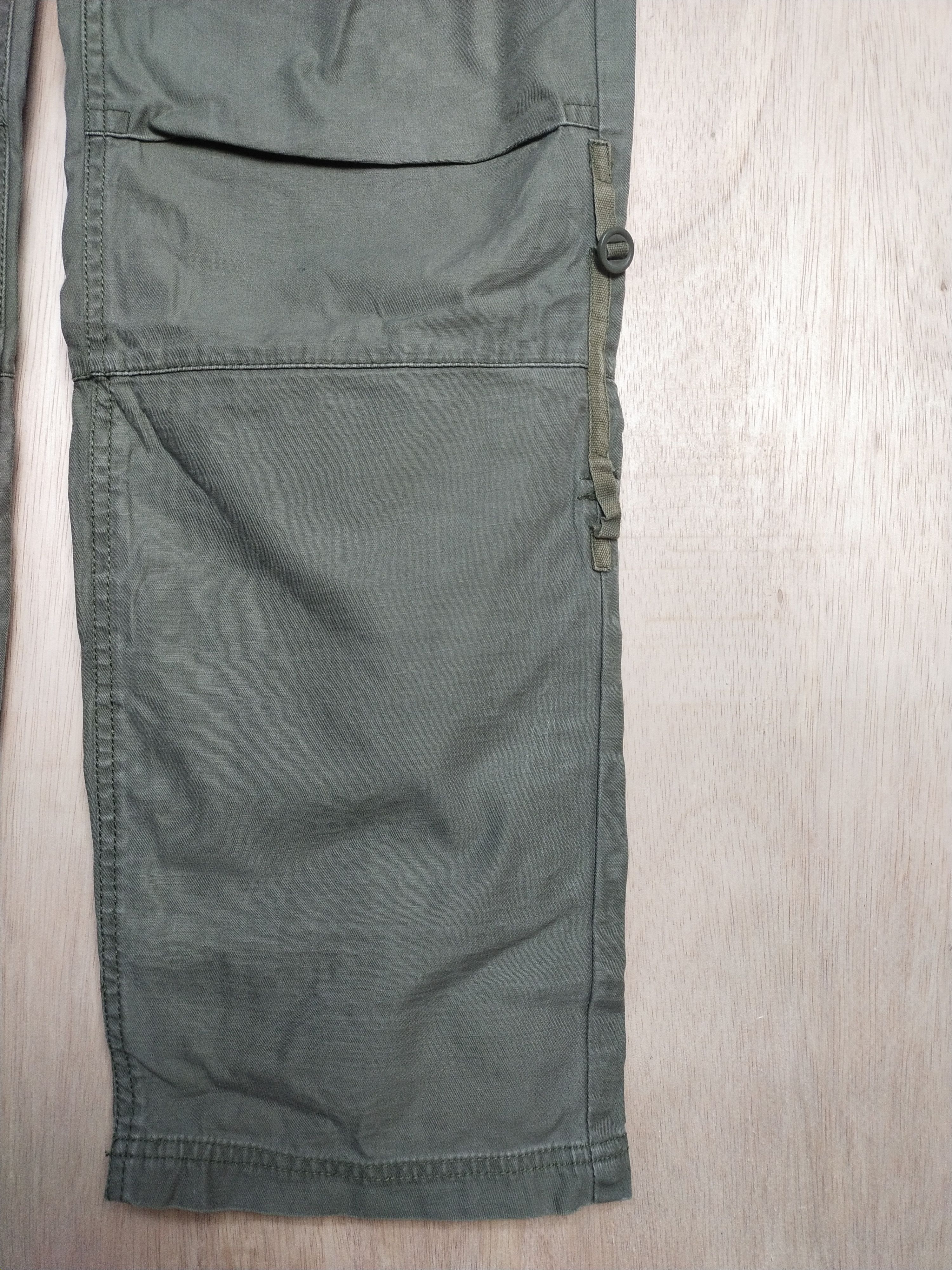 Japanese Brand Real Crush Green tactical utility Cargo Pants #2866 Size US 33 - 9 Thumbnail