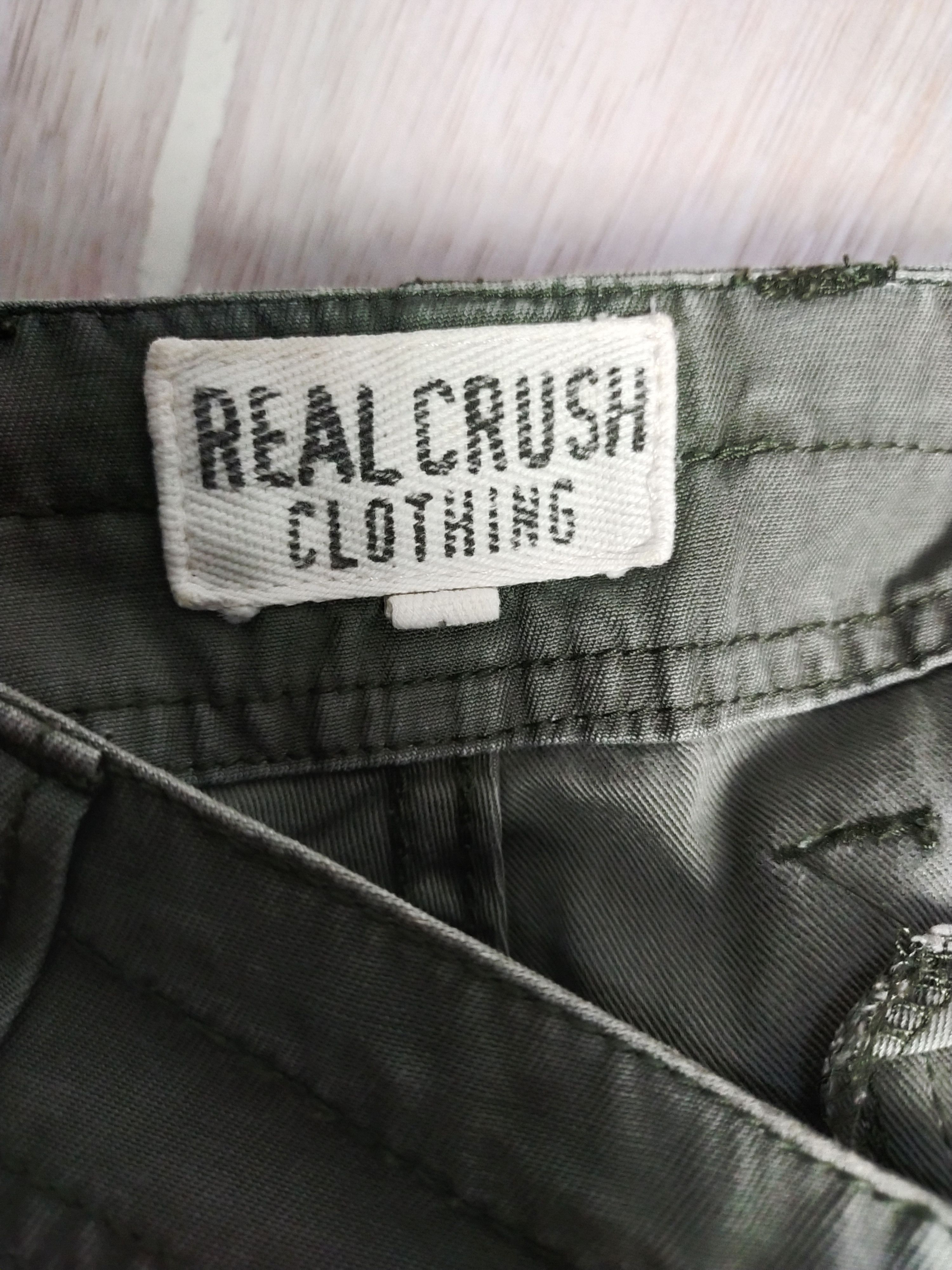 Japanese Brand Real Crush Green tactical utility Cargo Pants #2866 Size US 33 - 19 Thumbnail