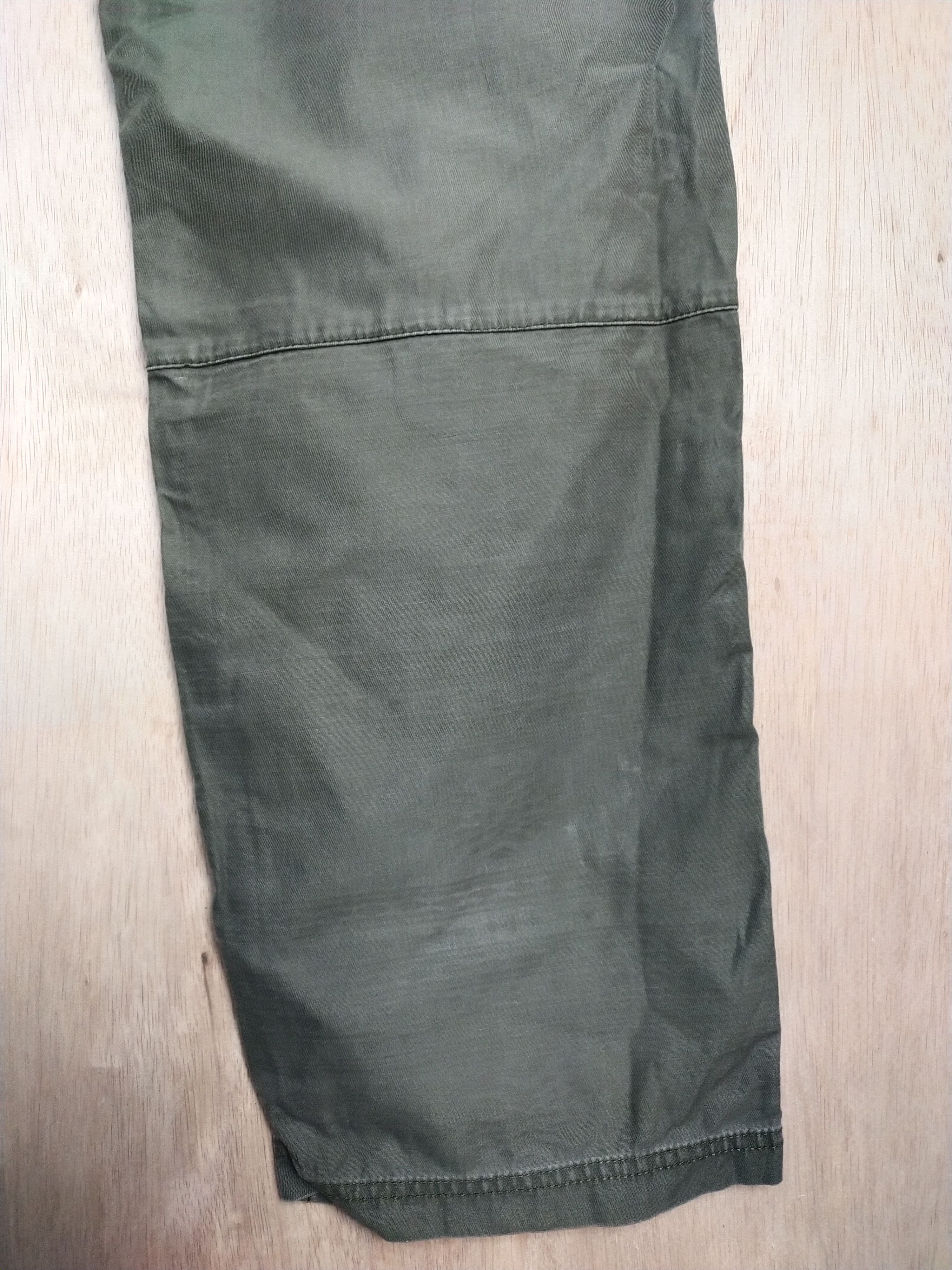 Japanese Brand Real Crush Green tactical utility Cargo Pants #2866 Size US 33 - 18 Thumbnail