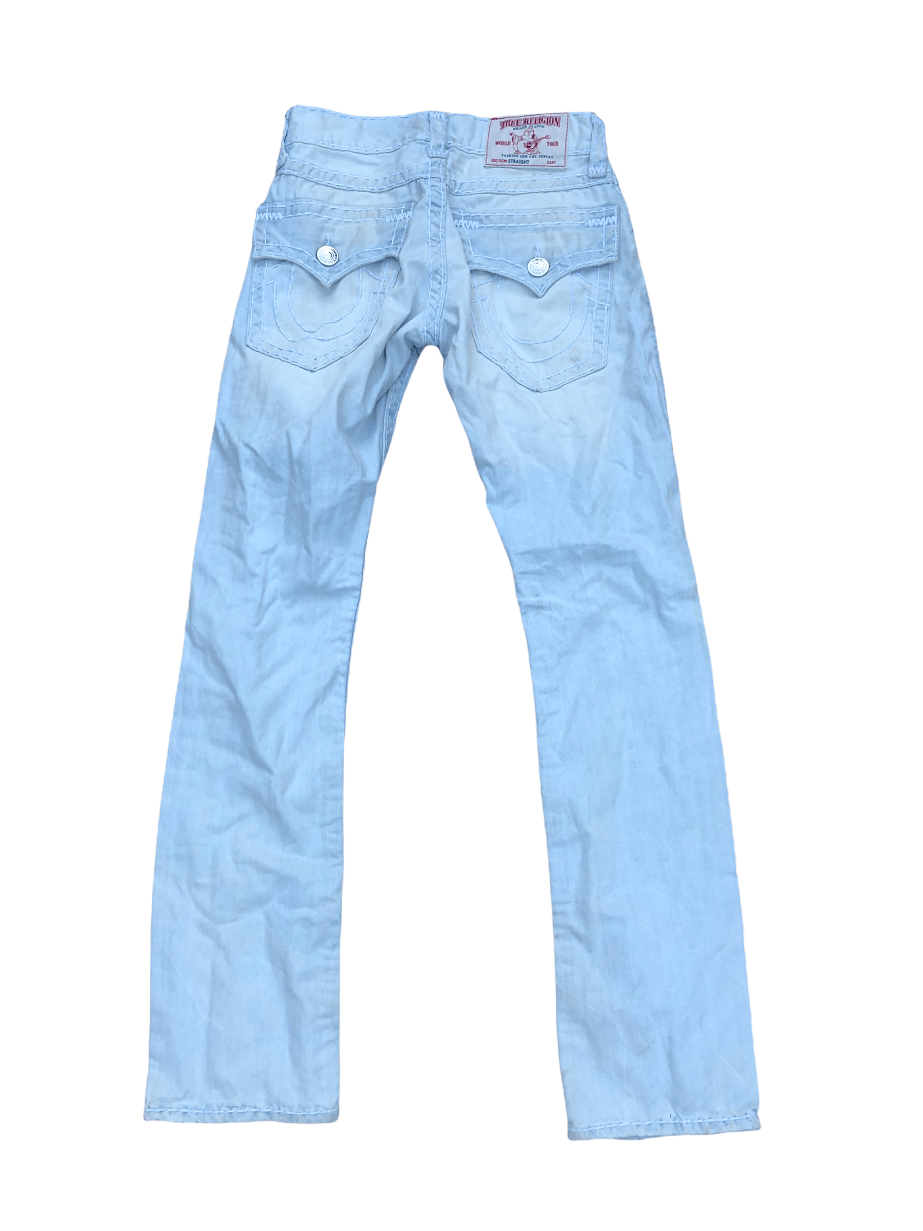 True Religion × Vintage Vintage True Religion Jeans Size 28 Straight Light Blue Size US 28 / EU 44 - 7 Thumbnail