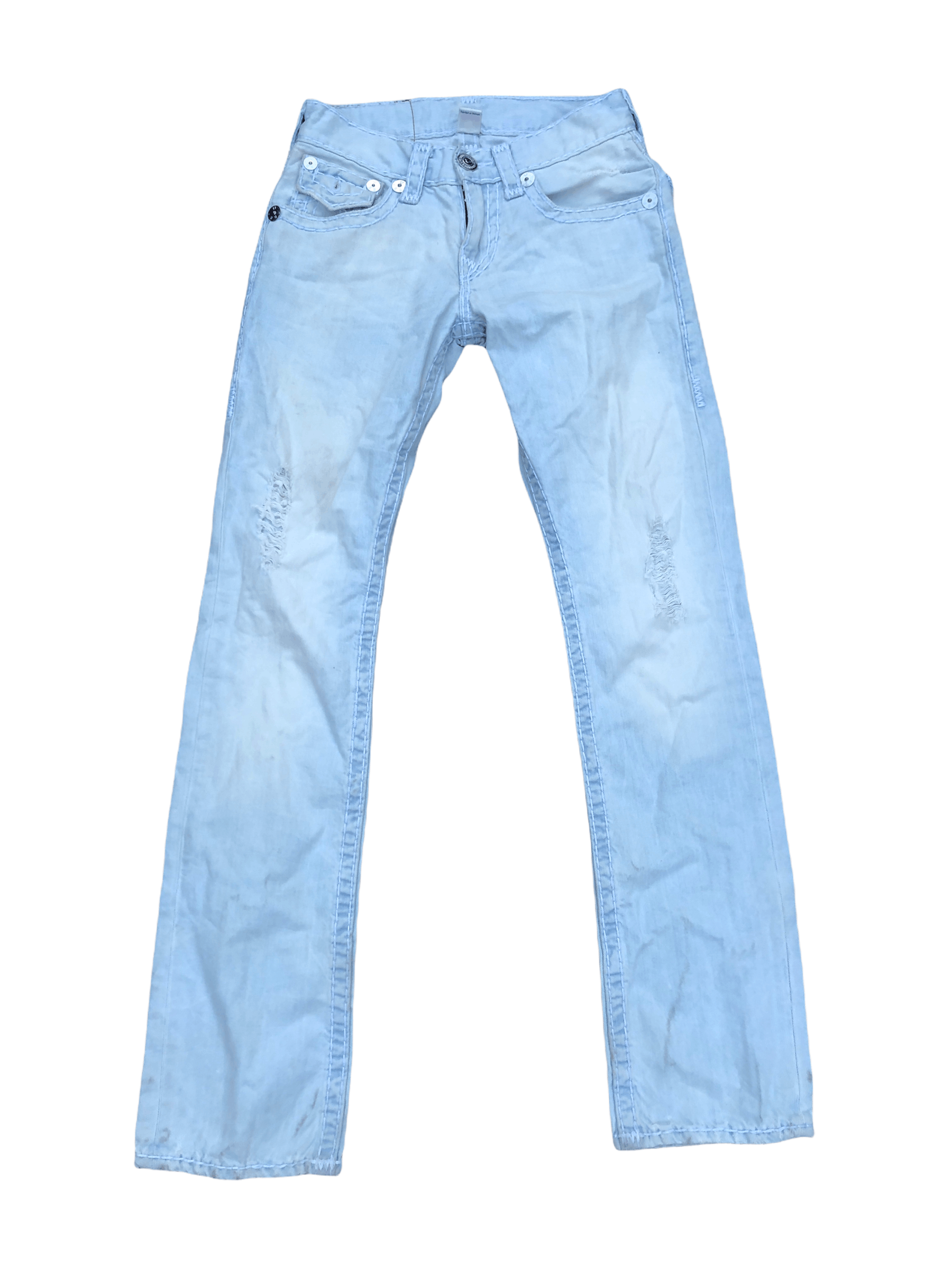True Religion × Vintage Vintage True Religion Jeans Size 28 Straight Light Blue Size US 28 / EU 44 - 10 Thumbnail
