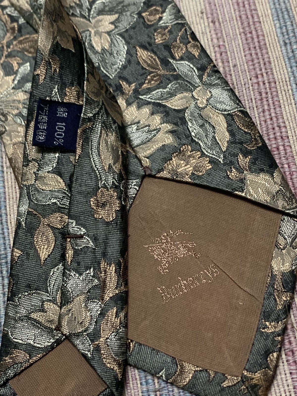 Burberry Vintage BURBERRY SILK TIE Size ONE SIZE - 7 Thumbnail