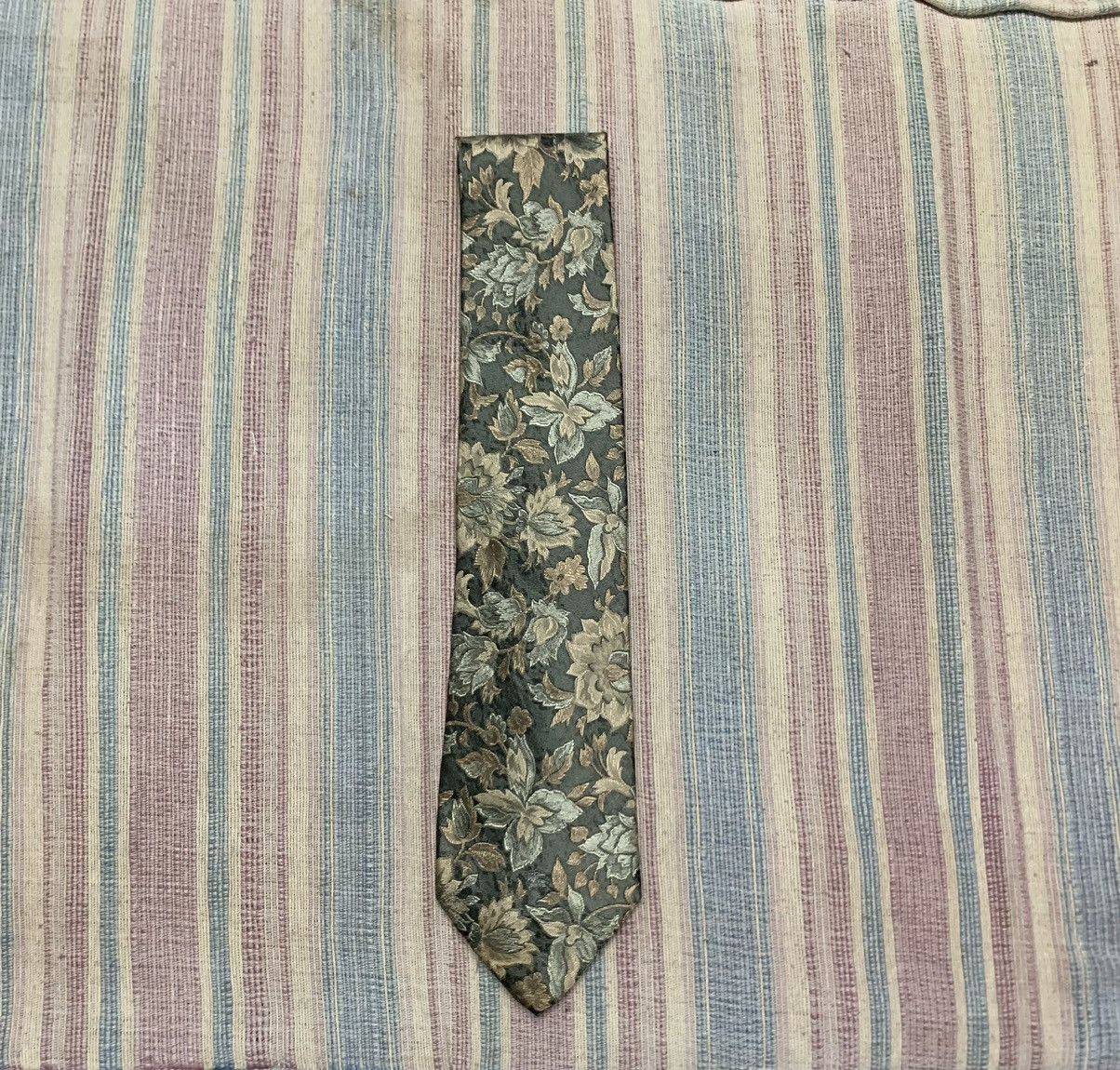 Burberry Vintage BURBERRY SILK TIE Size ONE SIZE - 3 Thumbnail