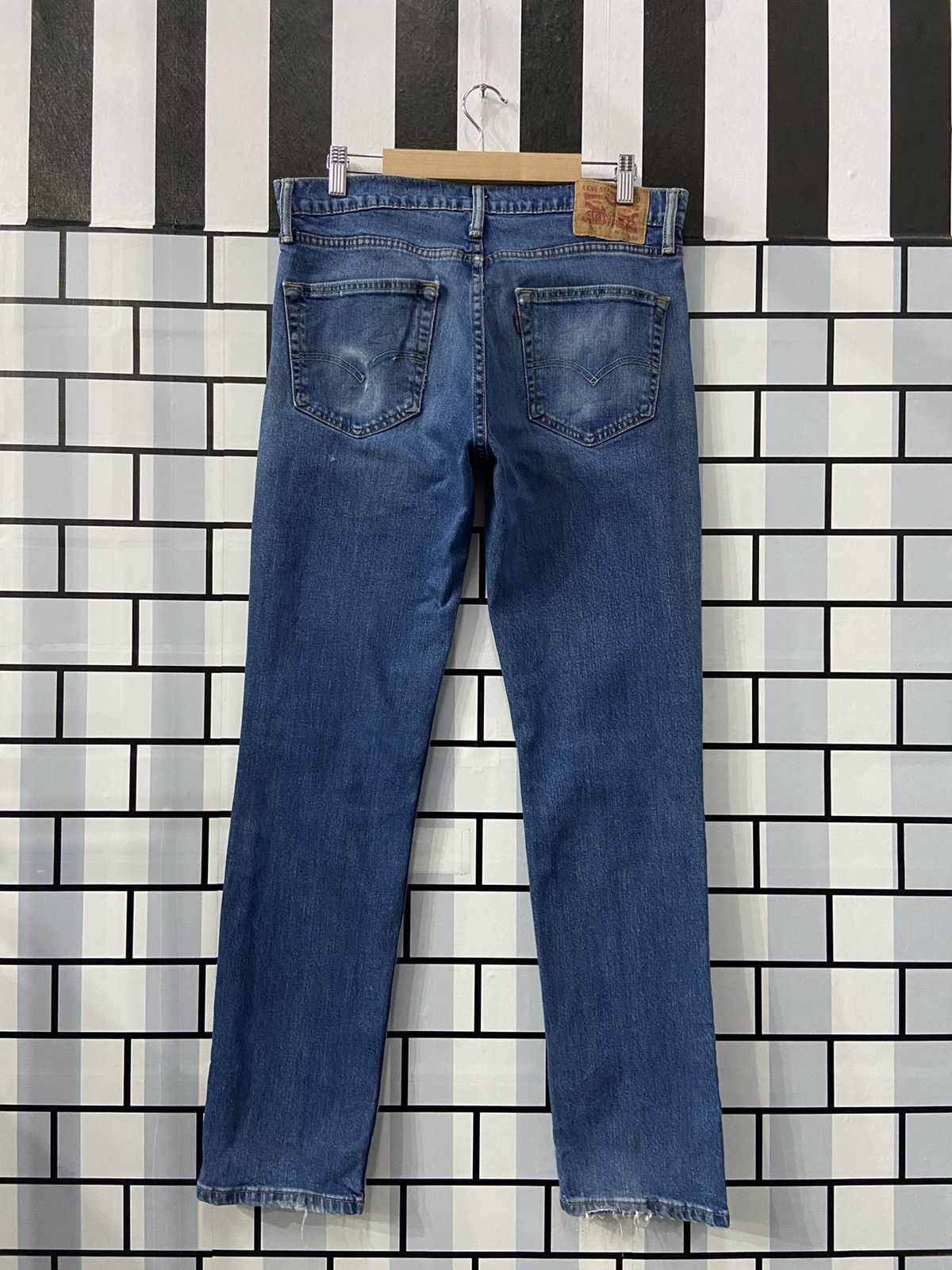 Levi's × Vintage Vintage Levi’s 511 Distressed Blue Wash Denim Pants Size US 33 - 2 Thumbnail