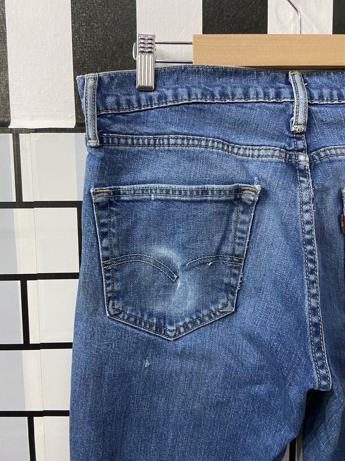 Levi's × Vintage Vintage Levi’s 511 Distressed Blue Wash Denim Pants Size US 33 - 16 Thumbnail