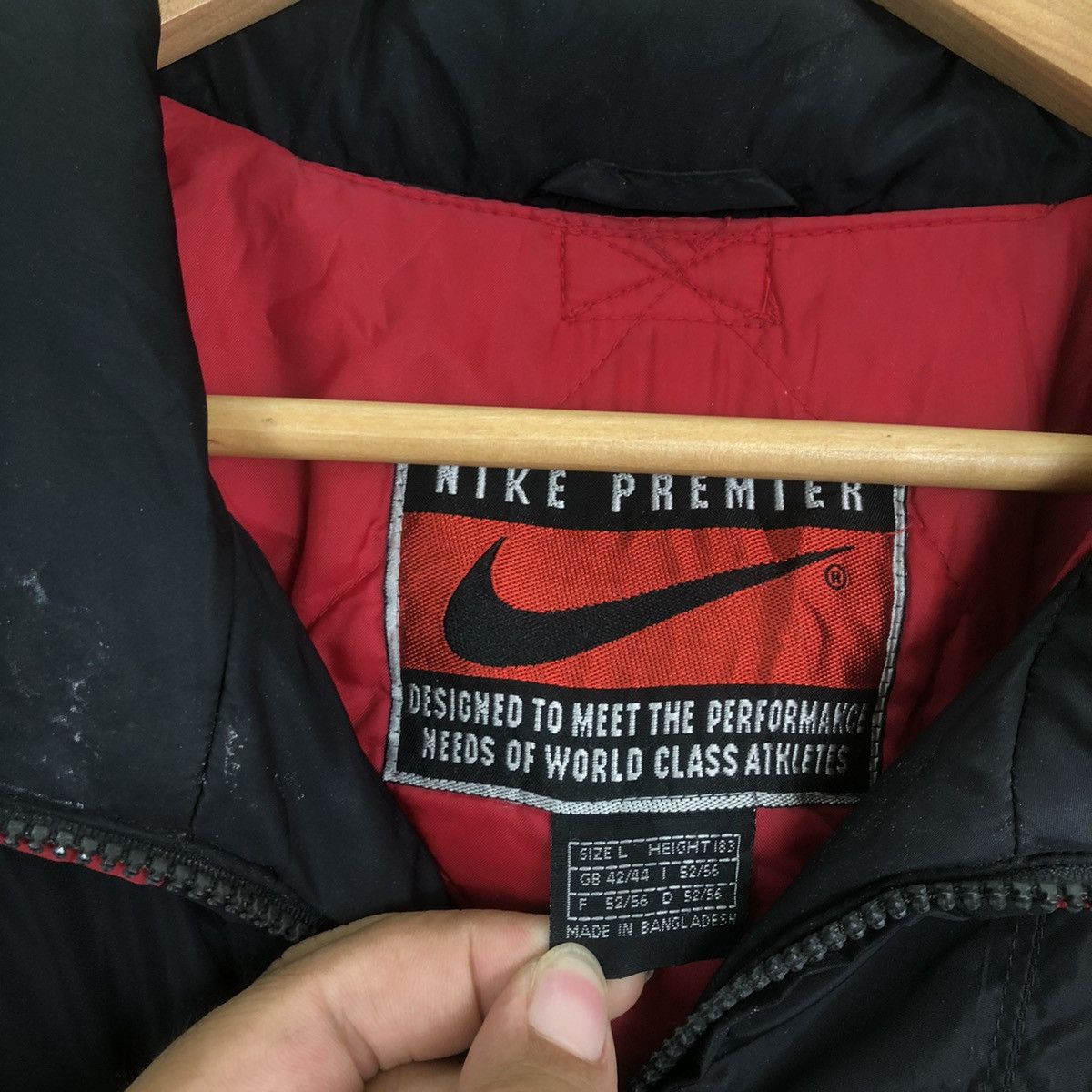 Nike Vintage 90' Nike Big Swoosh Jacket Size US L / EU 52-54 / 3 - 7 Thumbnail